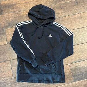 Men’s Adidas black hoodie. L